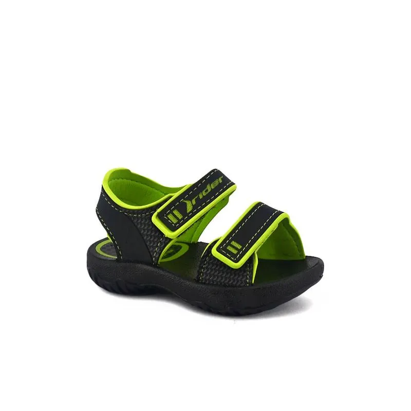 Sandalia Rider Bebe Basic Sandal Iv Baby Negro/Ver Talle: 18 - Color: Negro