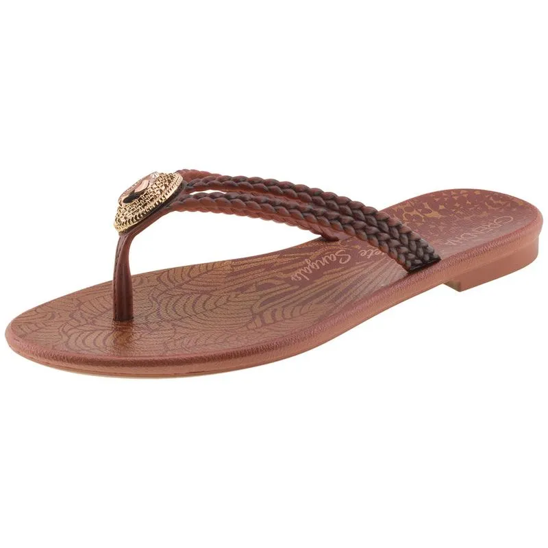 Chinelo Feminino Ivete Sangalo Grendha - 17987 CAMEL 33/34