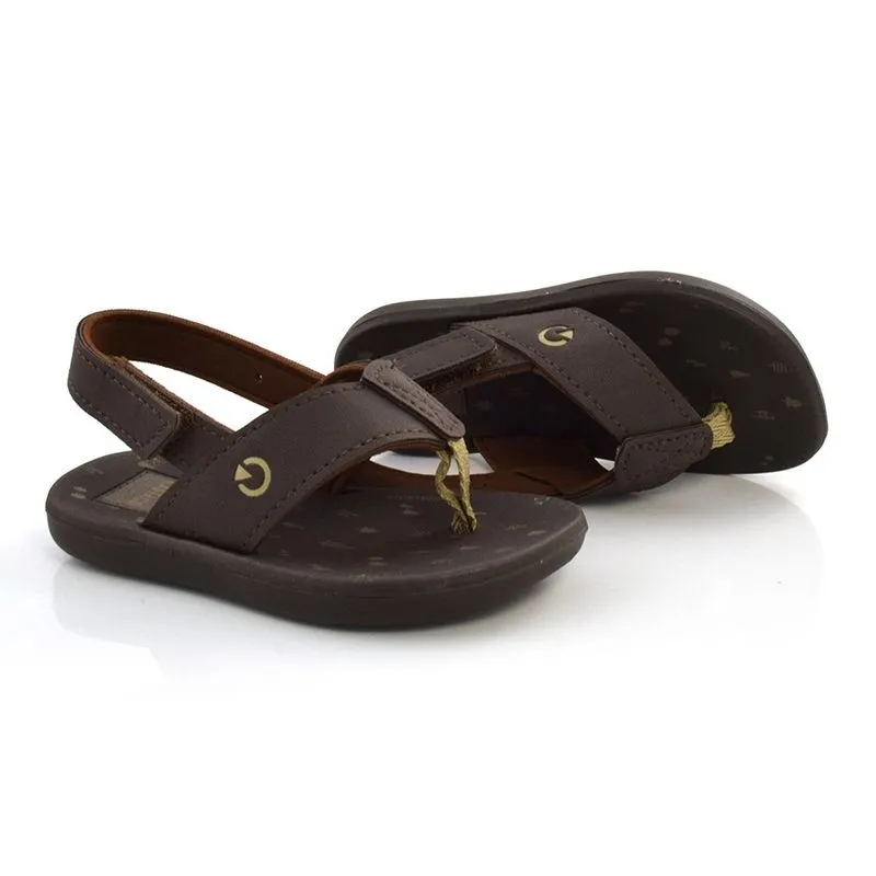 Chinelo Infantil Cartago Mini Dedo Marrom 11559 20/21