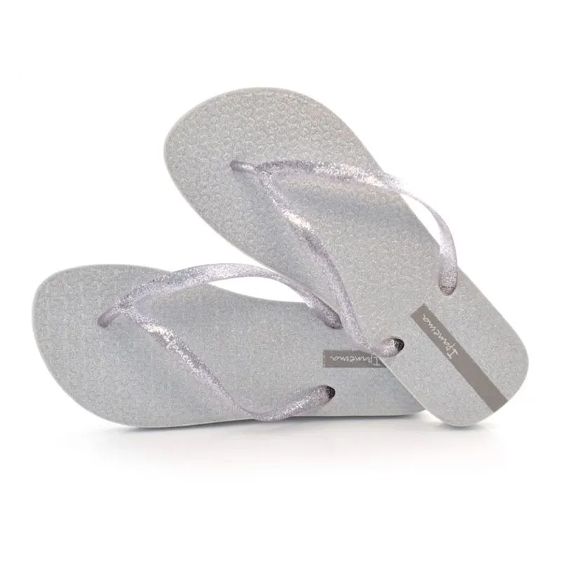 Chinelo Ipanema Glitter Cinza 26481 36