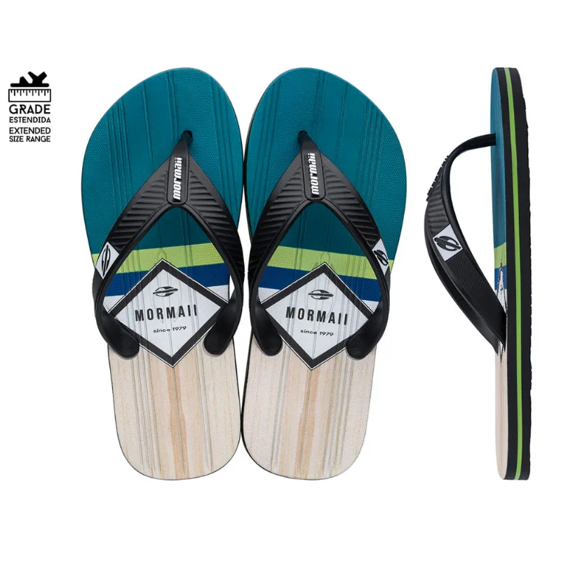 Chinelo tropical pro ii adulto mormaii Preto-verde 43-44