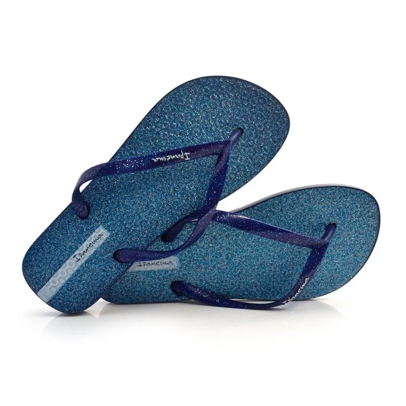 Chinelo Ipanema Glitter Azul 26481 35