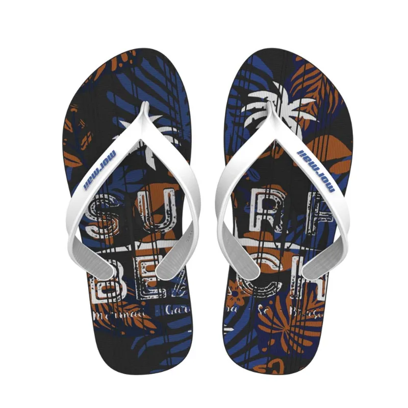 Chinelo tropical graphics adulto mormaii Preto-branco-laranja 41-42