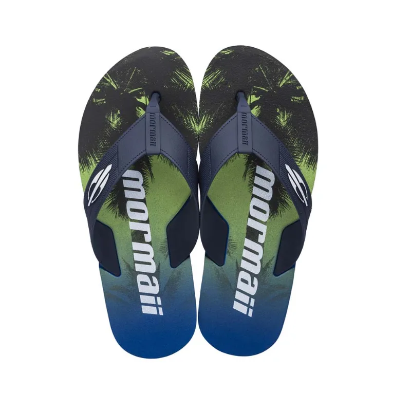 Chinelo mormaii quiver iii dedo adulto Preto-azul 37-38