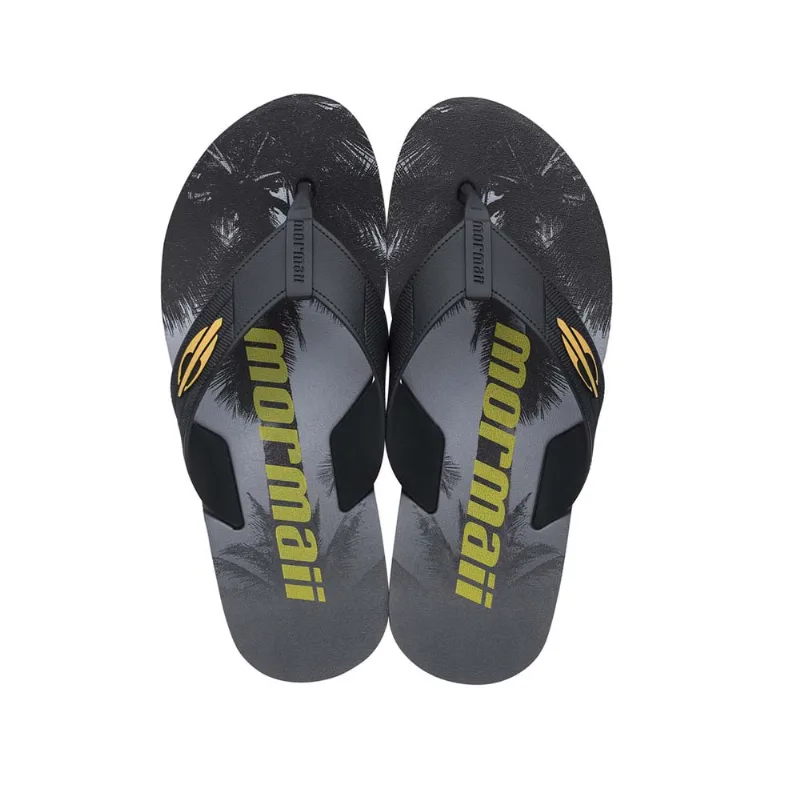 Chinelo mormaii quiver iii dedo adulto Amarelo-preto 41-42