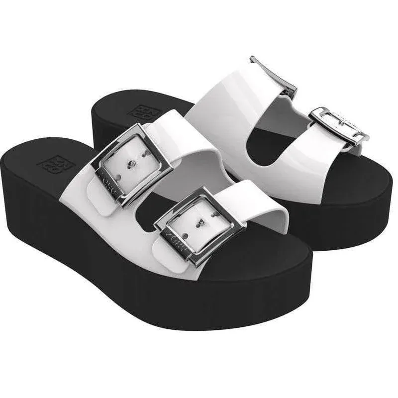 כפכפי פלטפורמה זאקסי לנשים Zaxy Partner Plat Black 18120-90614 black/white 35-36