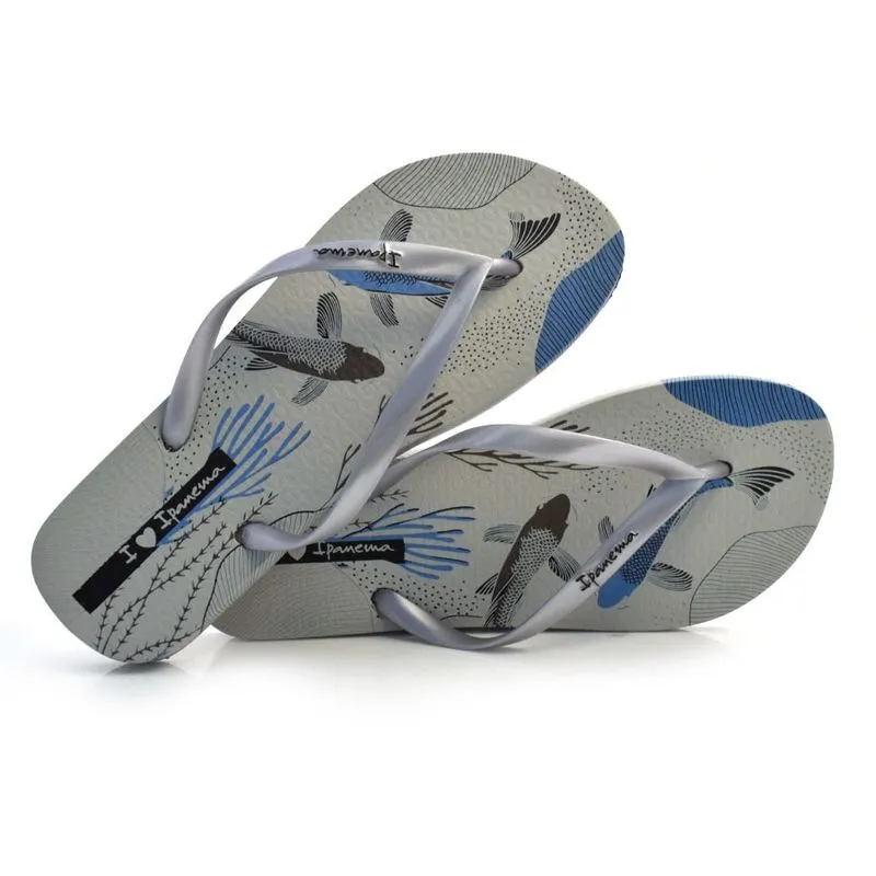 Chinelo Ipanema I Love Sun Cinza 26427 37