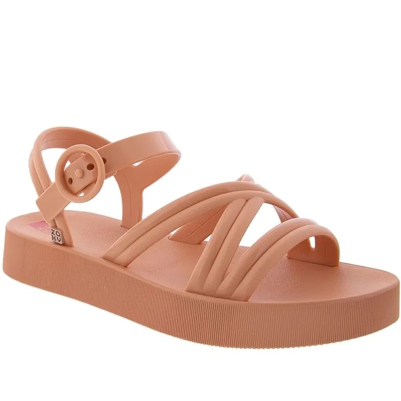 Sandália Zaxy Loop Plataforma Rosa