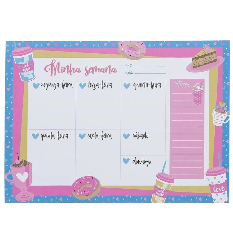 Planner STZ Minha Semana Azul