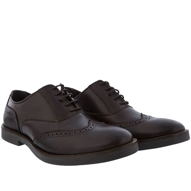 Sapato Oxford Woche Couro Marrom