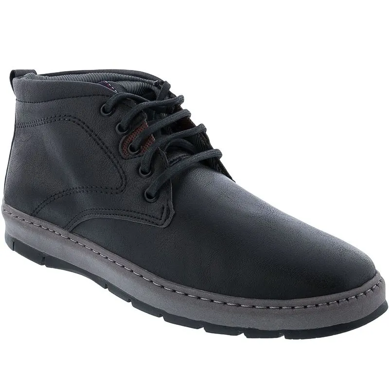 Bota Iceberg Pespontos Napa Preto