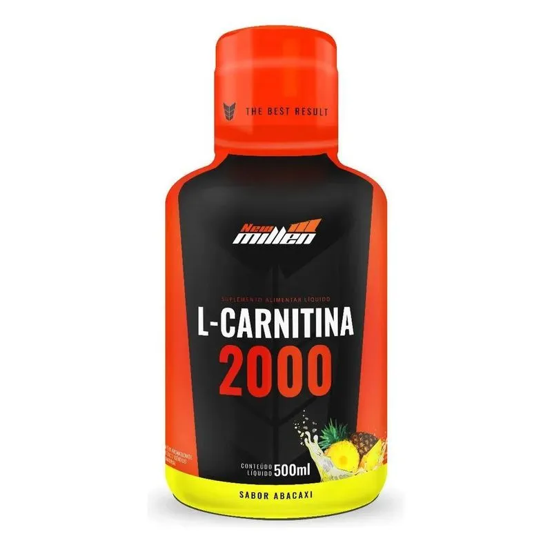 Suplemento En Líquido New Millen Carnitina Sabor Abacaxi X 5