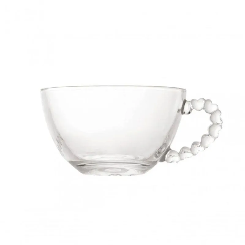 Xícara Cha De Cristal Coração 200 Ml - Lyor