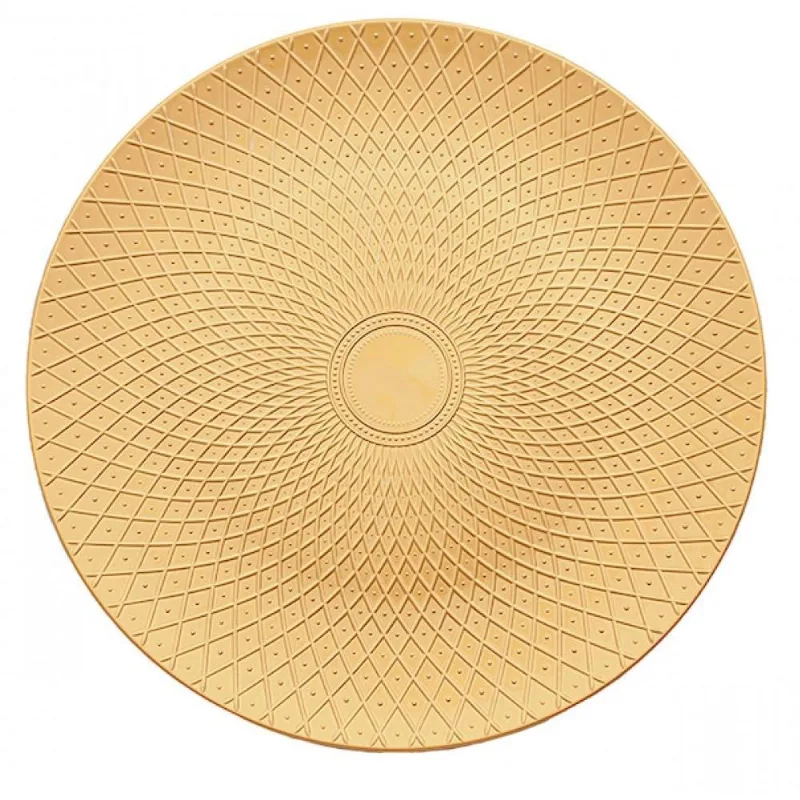 Sousplat Star Dourado 33 Cm - Mimo Style