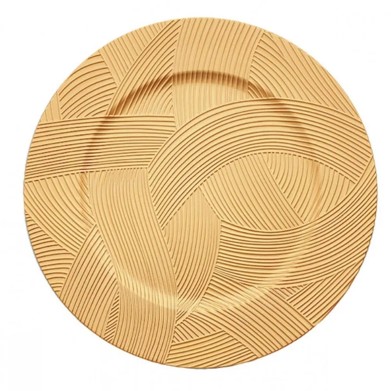 Sousplat Wind Dourado 33 Cm - Mimo Style