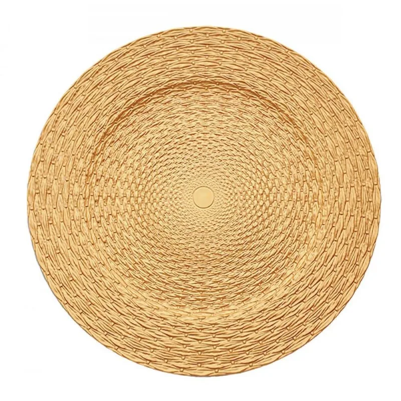 Sousplat Rope Dourado 33 cm - Mimo Style
