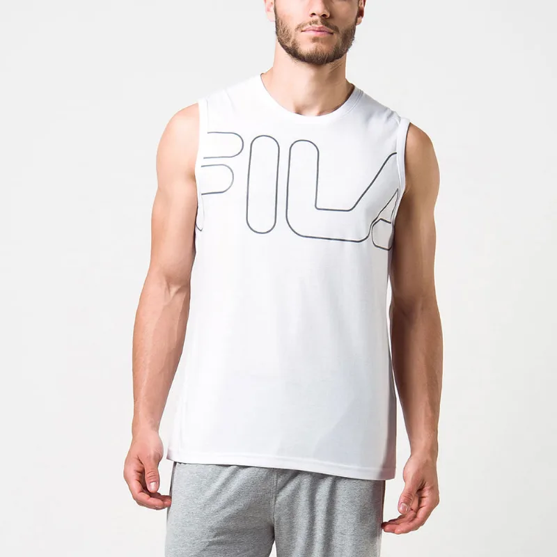 Camiseta Sem Manga Essential Masculina Branco GG