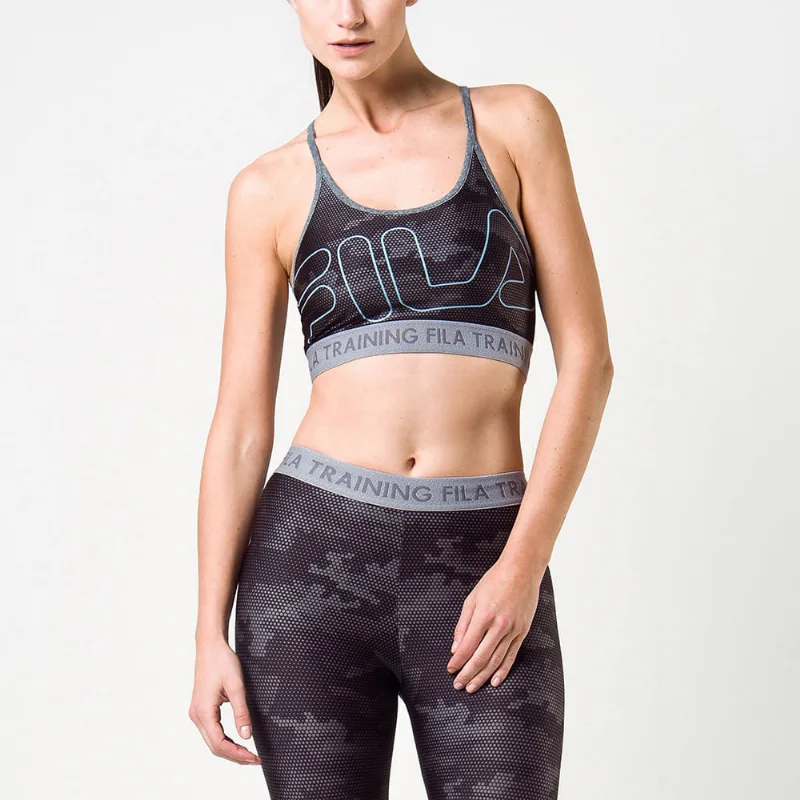 Top Train Elastic Feminino Preto Shine Top Train Elastic Feminino Masked M