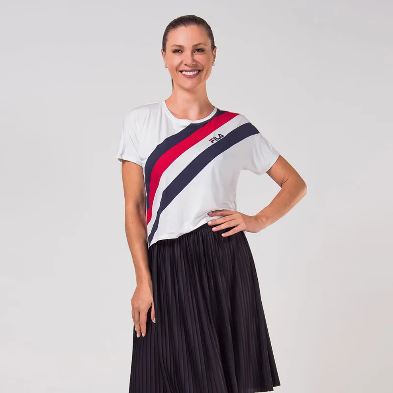 Blusa Macro Stripe Feminina Branco P