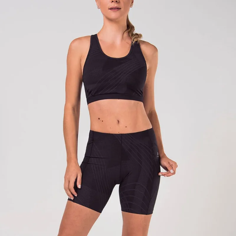 Top High Tech Emanatrix II Feminino Jacquard Preto GG