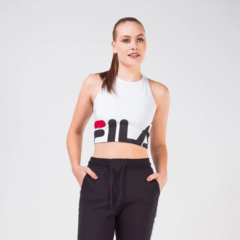 Blusa Cropped Letter Feminina Branco G
