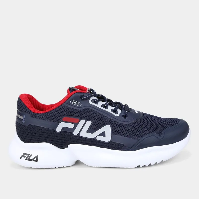 Tênis Infantil Fila Split - Unissex - Marinho+Prata