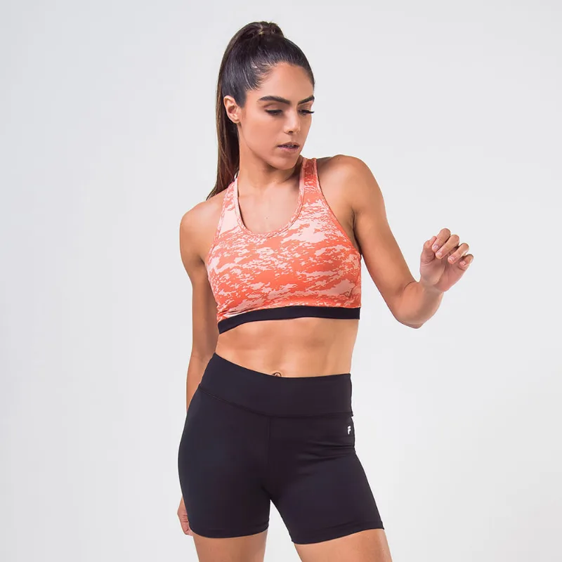 Top High Tech Emanatrix II Feminino Jacquard Preto Top High Tech Emanatrix II Feminino Coral M
