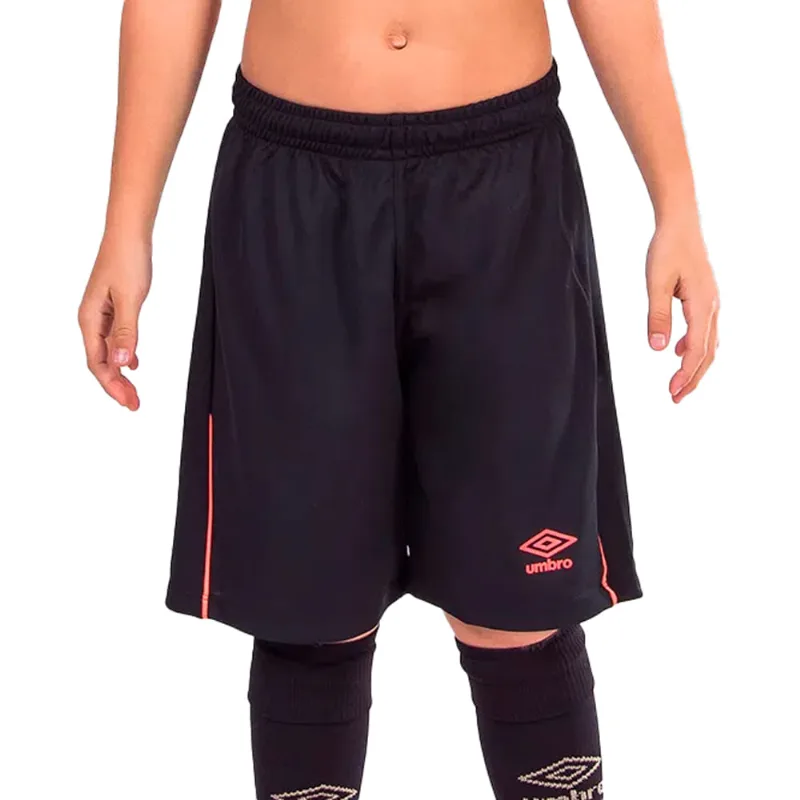 Calção Juvenil Umbro Twr Preto/laranja - 16