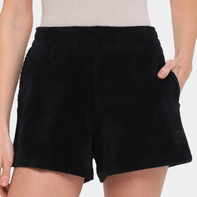 Shorts Fila Pryor Feminino - Feminino - Preto