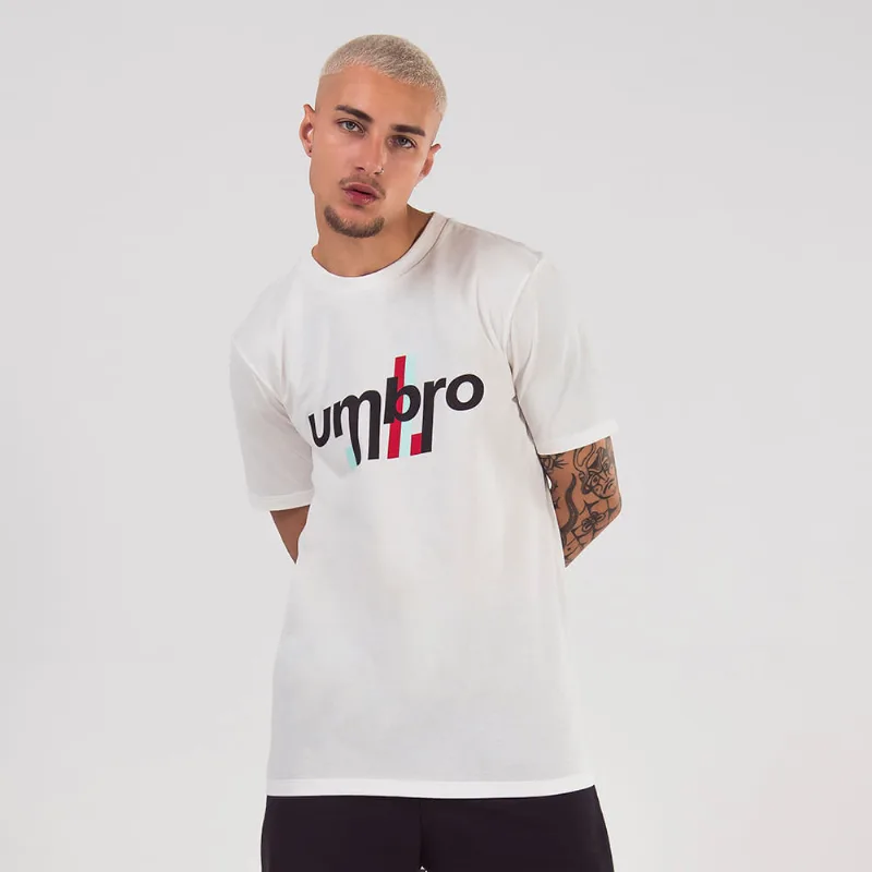Camiseta Masculina Umbro Diamond Duo Line Branco G
