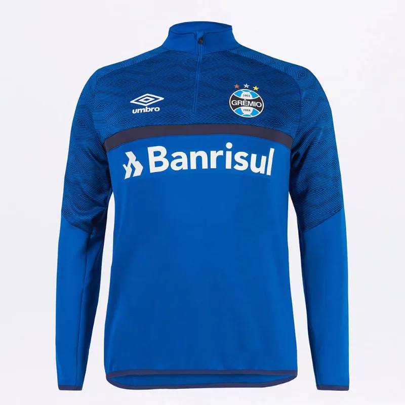 Blusão Masculino Umbro Grêmio Treino 2021 Azul 4GG