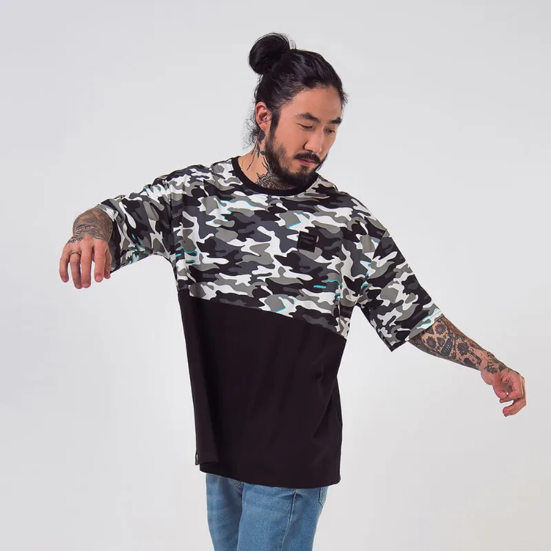 Camiseta Over Basic Masculina Preto GG