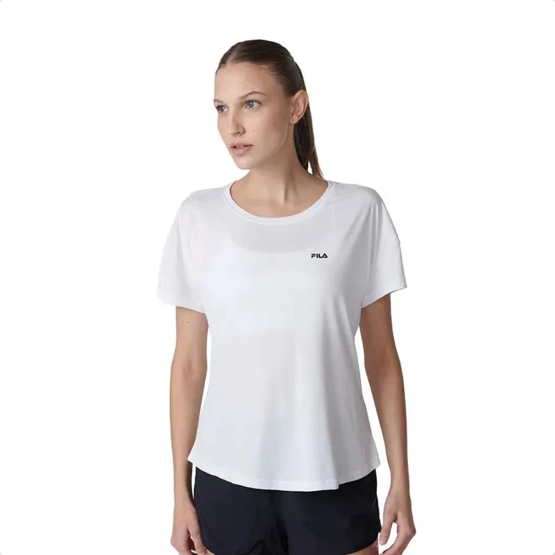 Camiseta Fila Basic Sports Feminina P / branco