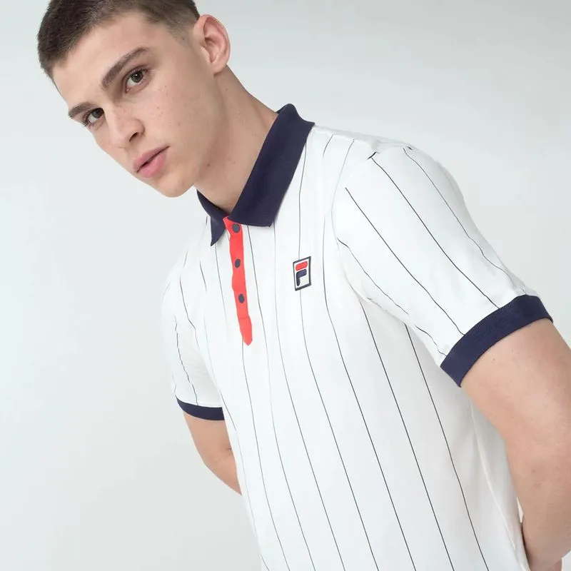 POLO HOMBRE FILA BB1 - OFF WHITE/MARINO - S