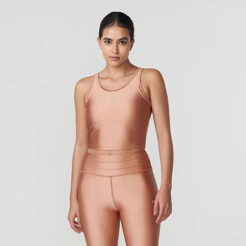 Top Long Life Studio Feminino Preto Top Long Life Studio Feminino Bronzed M