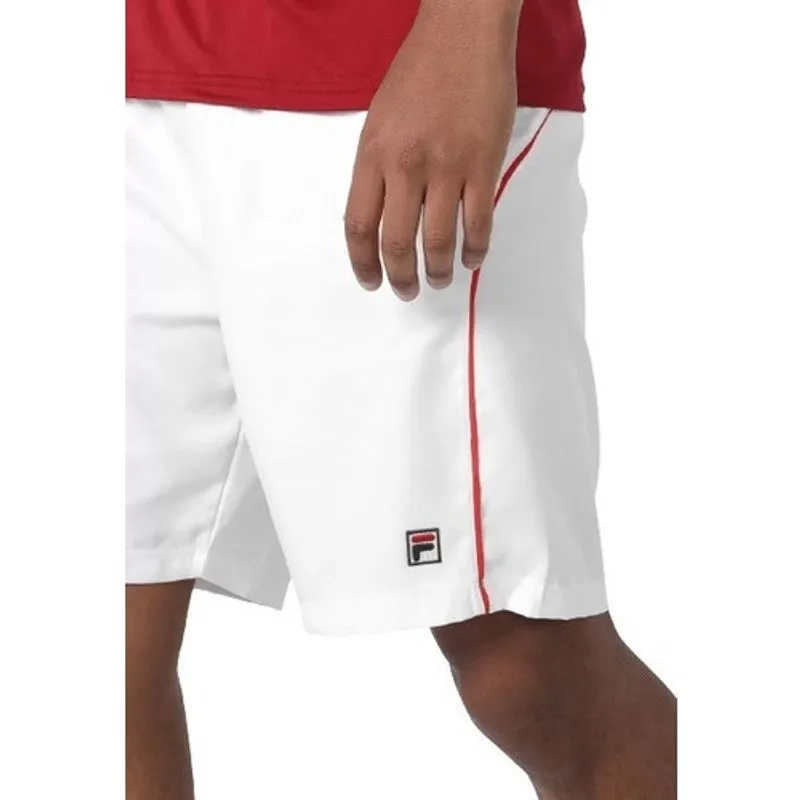 Bermuda Masculina Cinci Ii Fila Branca Com Vermelho Original