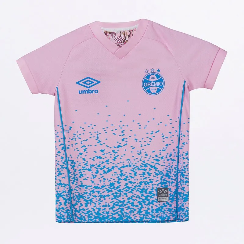 Camisa Infantil Umbro Grêmio Outubro Rosa 2021 6