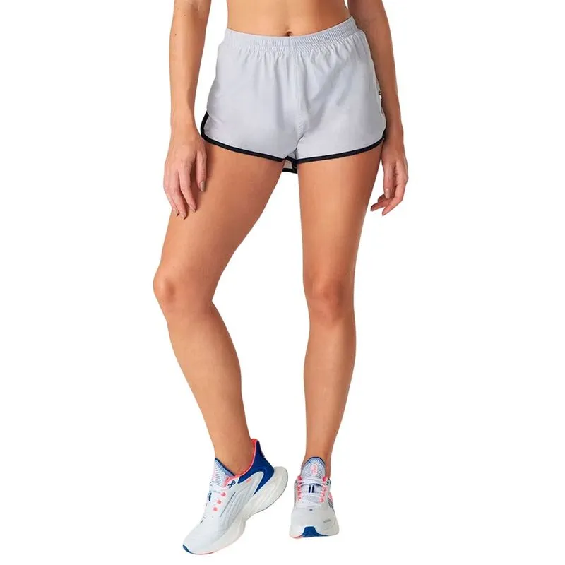 Shorts Fila Double Air Feminino - Cinza e Preto