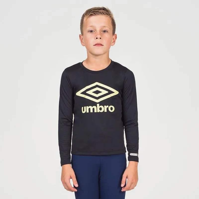 Camisa Ml Juvenil Umbro Basic Uv 10