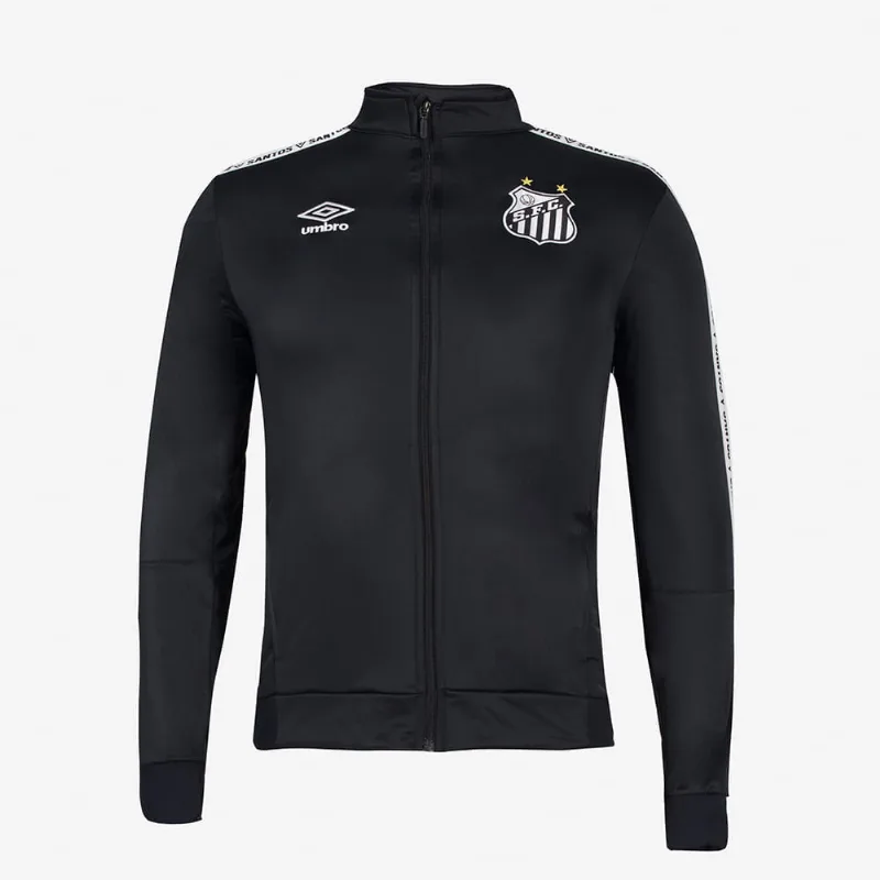 Jaqueta Masculina Umbro Santos Viagem 2022 Preto GG