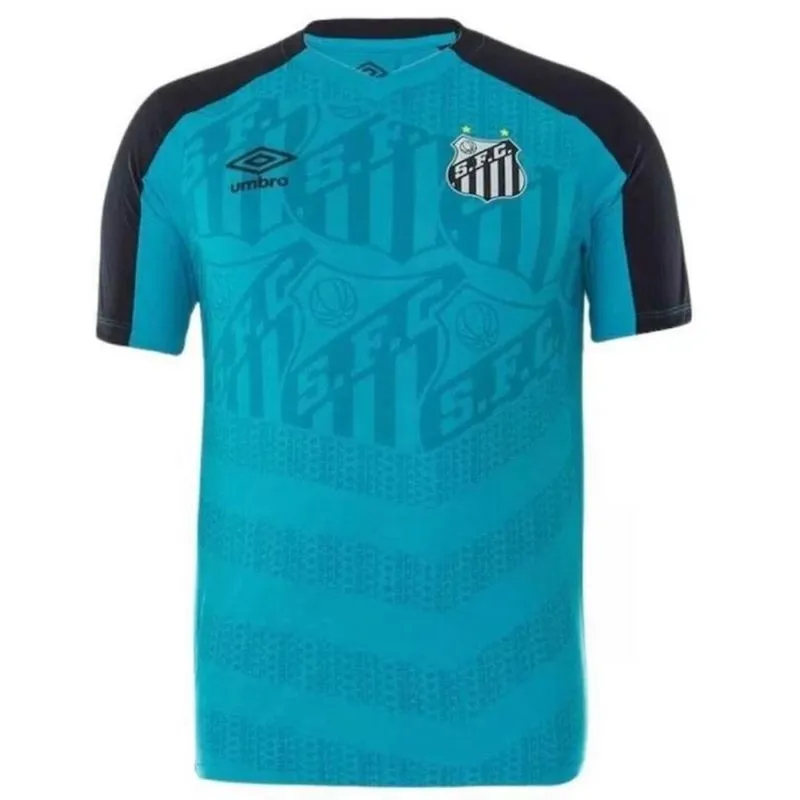 Camisa Masculina Santos Treino Umbro 2022 Azul