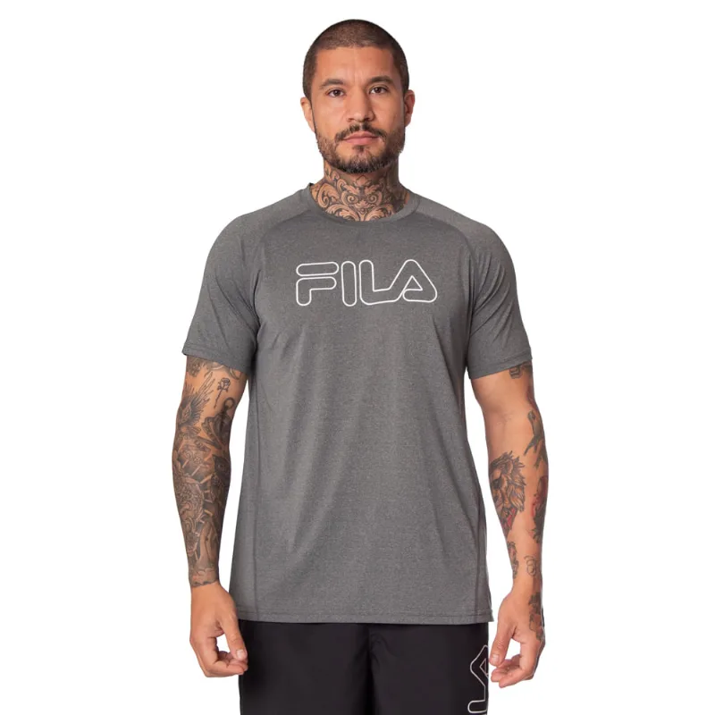 Camiseta Masculina Fila Sport Blend Cinza - G
