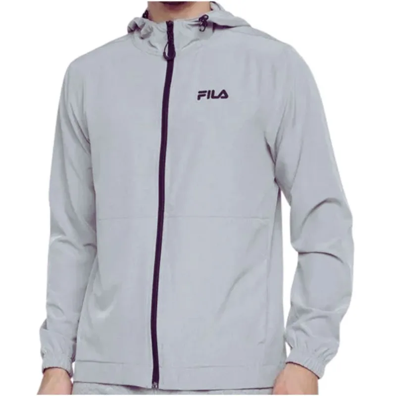 Jaqueta Corta Vento Fila Sport Blend Masculina P / Cinza