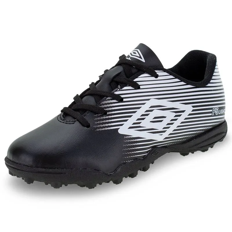 Chuteira Infantil Society F5 Light Umbro - 0F81065 PRETO/BRANCO 33