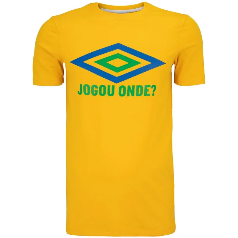 Camiseta Umbro Manga Curta Club Fan - Masculina Amarelo GG