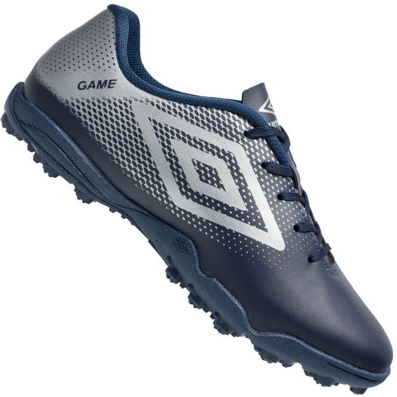 Chuteira Society Umbro Game Tf - Infantil Azul 33