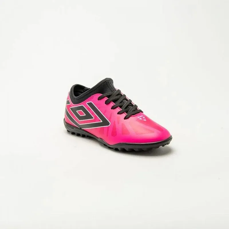 Chuteira Society Umbro Velocita 6 Club Juvenil 35 / Rosa