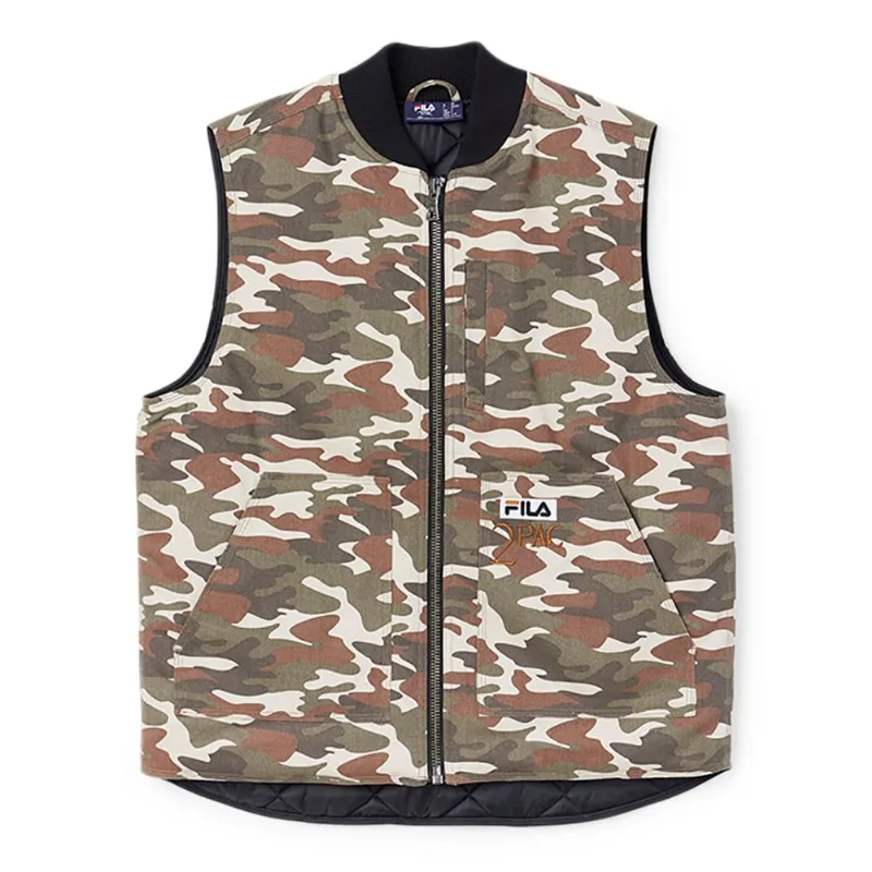 Colete Fila 2pac Vest Masculino Preto GG