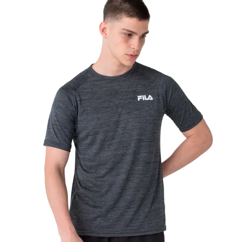 Camiseta Masculina Fila Sport Melange Cinza Escuro - G