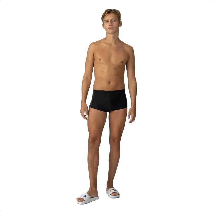 Sunga Fila Logo II Masculina P / preta-grafite